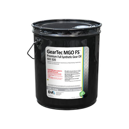 D-A LUBRICANT CO D-A GearTec MGO Full Synthetic Gear Oil ISO 320 - 35 Lb Metal Pail 13579LB